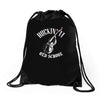 rockin' it old school bass Drawstring Bags