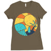 beach vibes Ladies Fitted T-Shirt