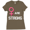 Women's March We Are Strong Ladies Fitted T-Shirt