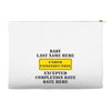 Under Construction Personalize Baby Accessory Pouches