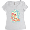 polar bear Women's Triblend Scoop T-shirt