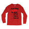 Yes To Sex! Long Sleeve Shirts