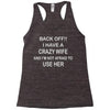 husbands wives joke Racerback Tank
