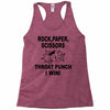 throat punch i win Racerback Tank