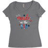 4th of July Women's Triblend Scoop T-shirt