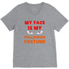 my face is my halloween V-Neck Tee