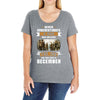 Never Underestimate A Man Who Watches The 100 And Was Born in December Ladies Curvy T-Shirt