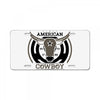 american cowboy License Plate