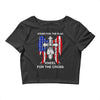 stand for the flag kneel for the cross Crop Top