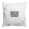 Naruto Hinata Sasuke Sakura T-Shirt Throw Pillow