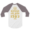 kings are born in 1983 3/4 Sleeve Shirt