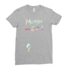 Muggle on Board Watercolor Ladies Fitted T-Shirt