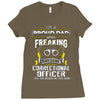 proud dad freaking Ladies Fitted T-Shirt