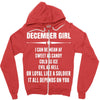 Super December Girl Zipper Hoodie