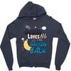 mom moon&amp;back Zipper Hoodie