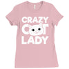 crazy cat lady Ladies Fitted T-Shirt