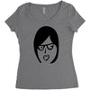 crazy girl Women's Triblend Scoop T-shirt
