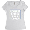 Coolest Dad Ever Women's Triblend Scoop T-shirt