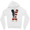 jake paul x american flag Zipper Hoodie