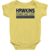 hawkins power and light Baby Onesie
