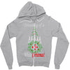 dreaming of a white christmas Zipper Hoodie