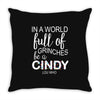 in a world full of grinches be a cindy lou who Throw Pillow