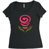 cute flowers Women's Triblend Scoop T-shirt