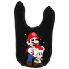 mario licking toad Baby Bibs