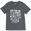 As For Me And My House We Will Serve The Lord V-Neck Tee