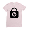 padlock eye Ladies Fitted T-Shirt