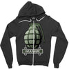 hand grenade military army Zipper Hoodie