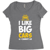 i like big monster cars Women's Triblend Scoop T-shirt