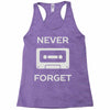 retro and vintage cassette humor Racerback Tank