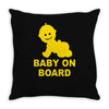 baby on board ! Throw Pillow