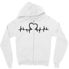 Heart Beat Zipper Hoodie