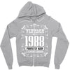vintage made in 1988 perfectly aged a living legend Zipper Hoodie
