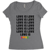 Love Is Love Women's Triblend Scoop T-shirt