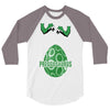 Preggosaurus Funny 3/4 Sleeve Shirt
