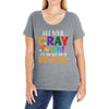 Get Your Cray On It's Last Day Of School Ladies Curvy T-Shirt
