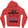 awesome poppa Zipper Hoodie