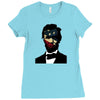 abraham lincoln independence day flag america Ladies Fitted T-Shirt