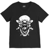 butter skull black V-Neck Tee