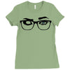 glasses Ladies Fitted T-Shirt