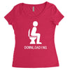 downloading ! funny white sex Women's Triblend Scoop T-shirt