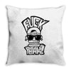 hip hop face Throw Pillow