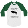 j'peux pas j'ai &eacute;quitation 3/4 Sleeve Shirt