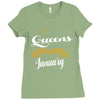 queens are born in january Ladies Fitted T-Shirt