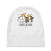 crazy cat lady Baby Beanies