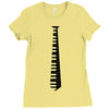 piano tie Ladies Fitted T-Shirt