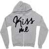 kiss me Zipper Hoodie